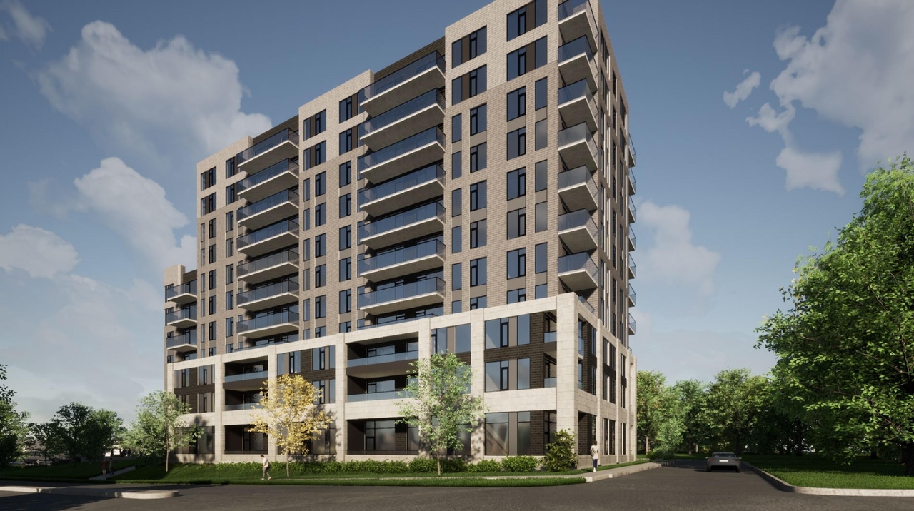 Rendering of building from page 1 of the file '2021-09-28 - View of the East Building Rendering - D07-12-21-0153'