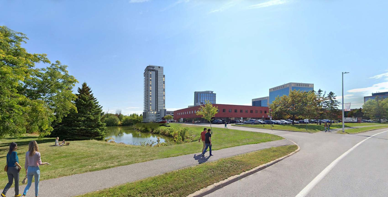 Rendering of building from page 15 of the file '2021-10-14 - Design Brief - D07-12-21-0160'