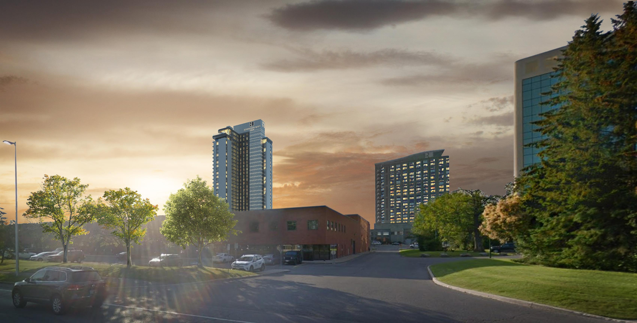 Rendering of building from page 16 of the file '2022-02-03 - Design Brief - D07-12-21-0160'