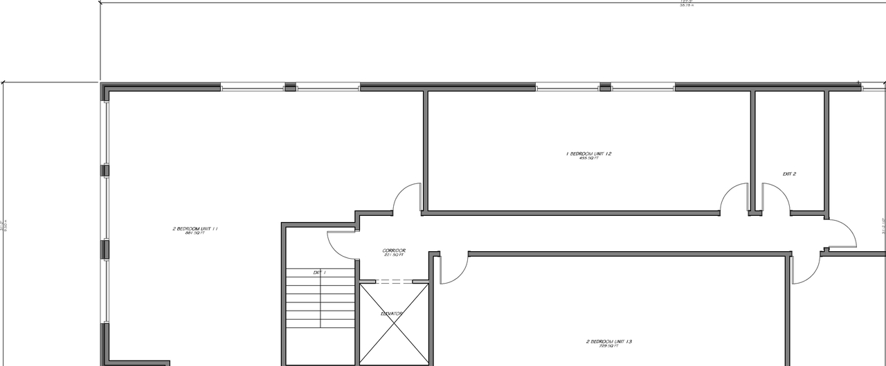 Floor plan for project from page 3 of the file '2021-10-19 - Site Plan Floor Plans Elevations - D07-12-21-0165'