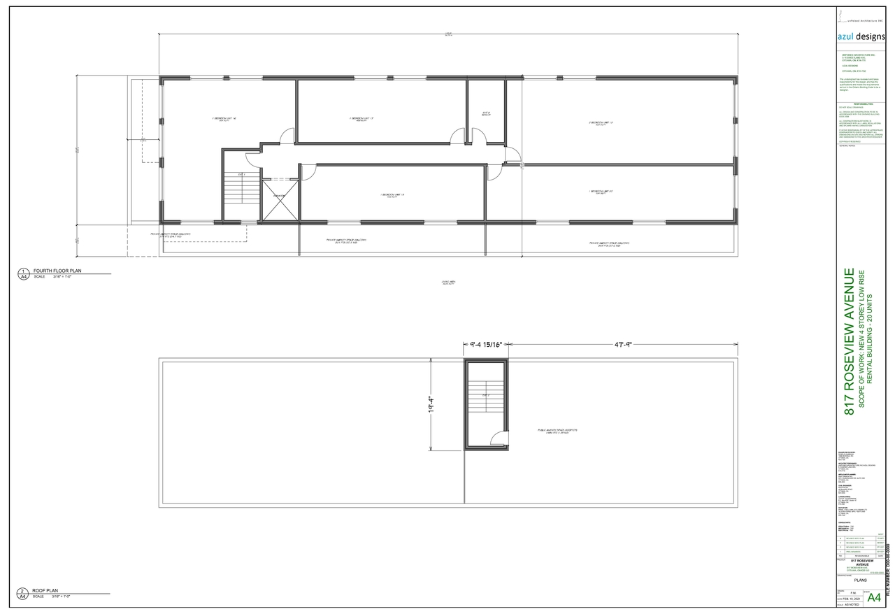 Floor plan for project from page 4 of the file '2021-10-19 - Site Plan Floor Plans Elevations - D07-12-21-0165'