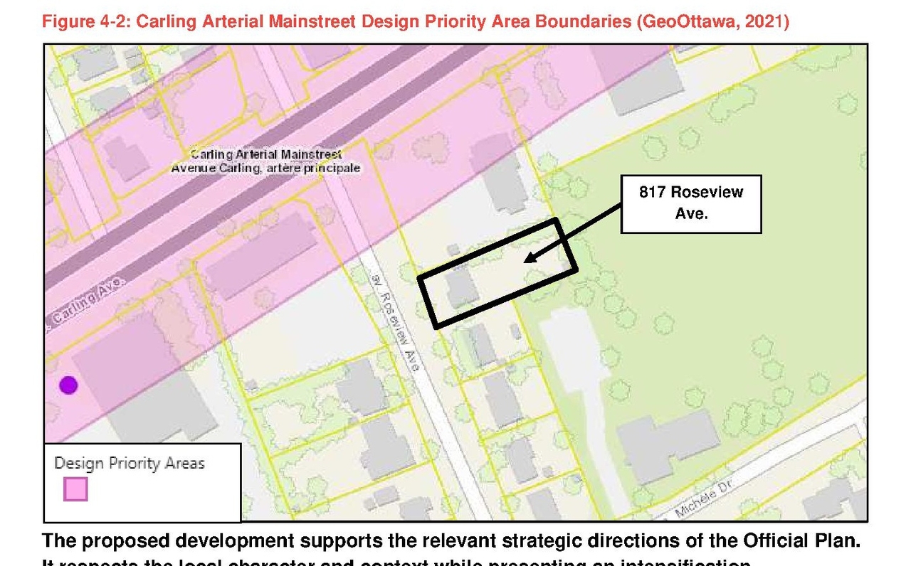 Construction site plan for project from page 30 of the file '2021-10-19 - Planning Rationale and Design Brief - D07-12-21-0165'
