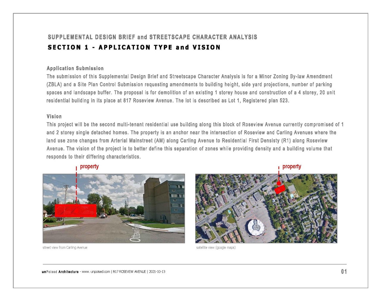 Construction site plan for project from page 47 of the file '2021-10-19 - Planning Rationale and Design Brief - D07-12-21-0165'
