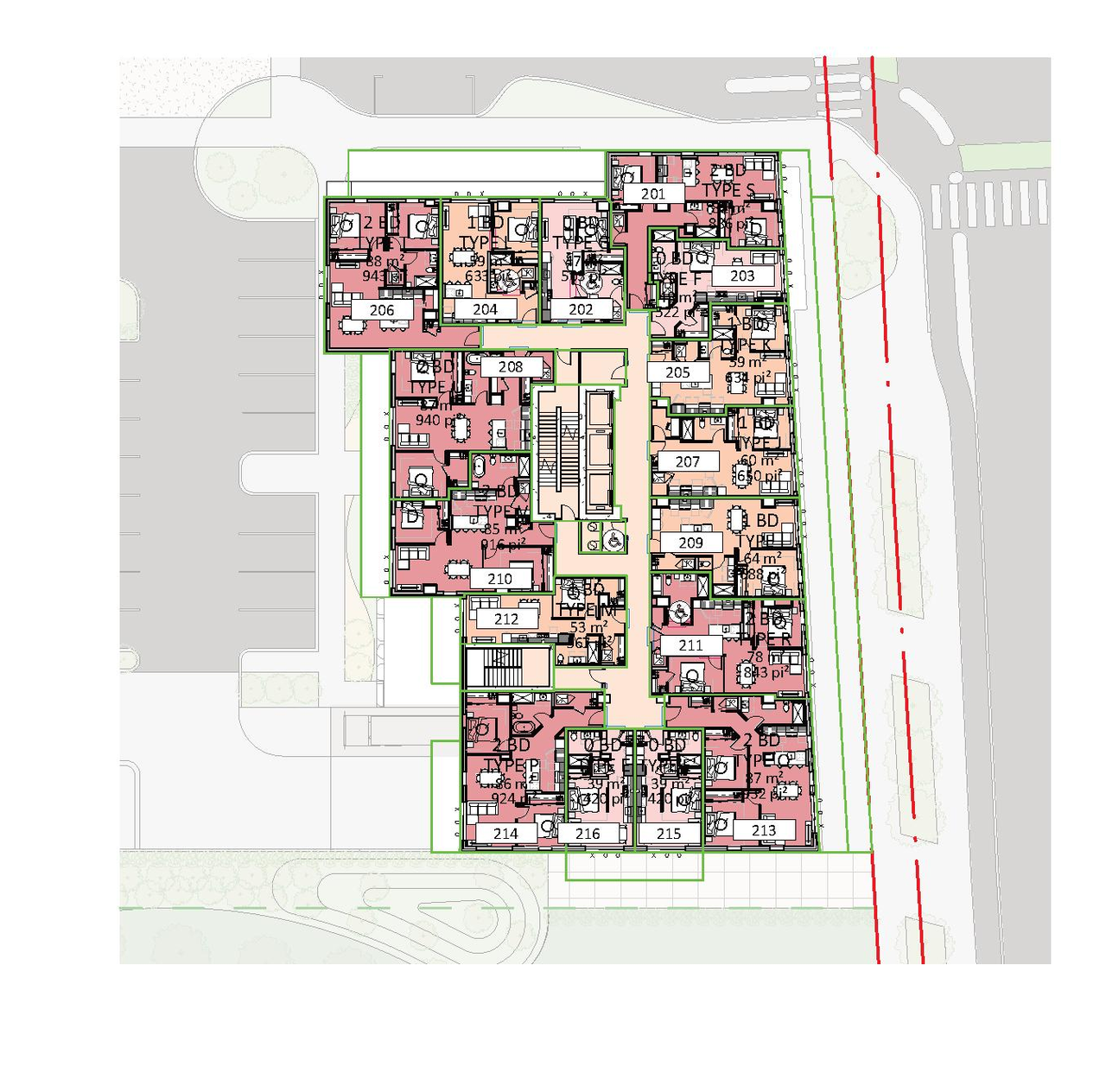 Construction site plan for project from page 24 of the file '2026-07-03 - Design Brief - D07-12-21-0177'