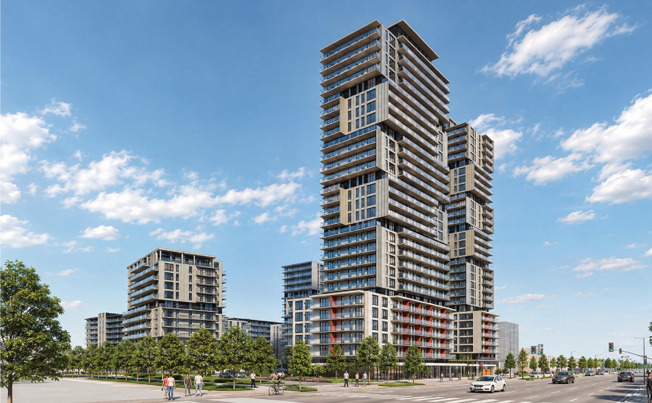 Rendering of building from page 40 of the file '2026-07-03 - Design Brief - D07-12-21-0177'