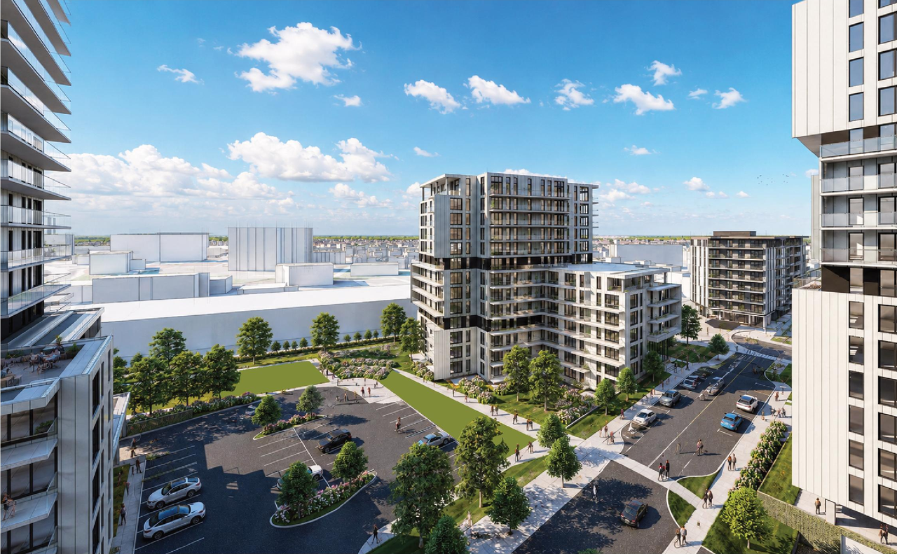 Rendering of building from page 44 of the file '2026-07-03 - Design Brief - D07-12-21-0177'