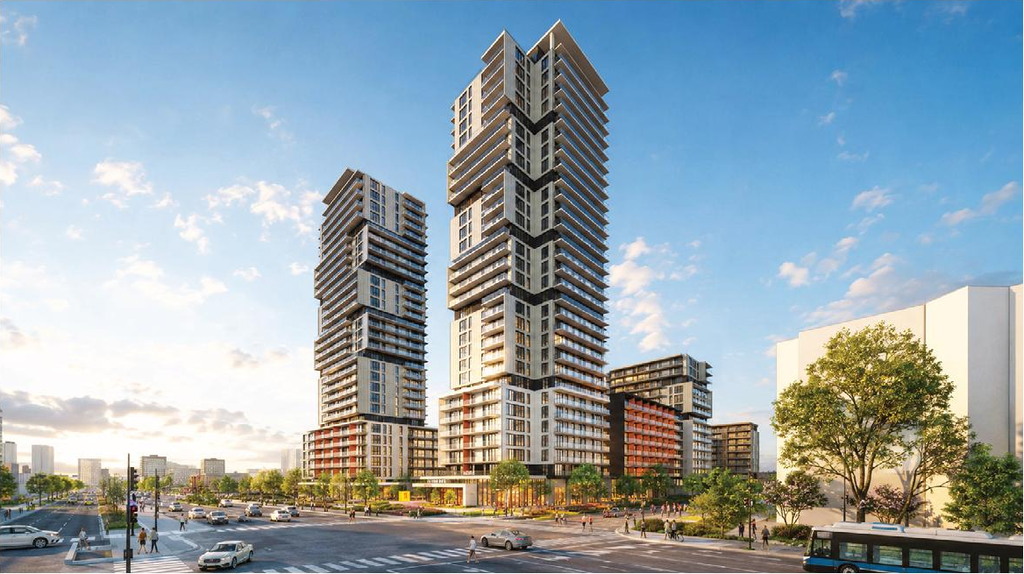Rendering of building from page 86 of the file '2026-07-03 - Design Brief - D07-12-21-0177'
