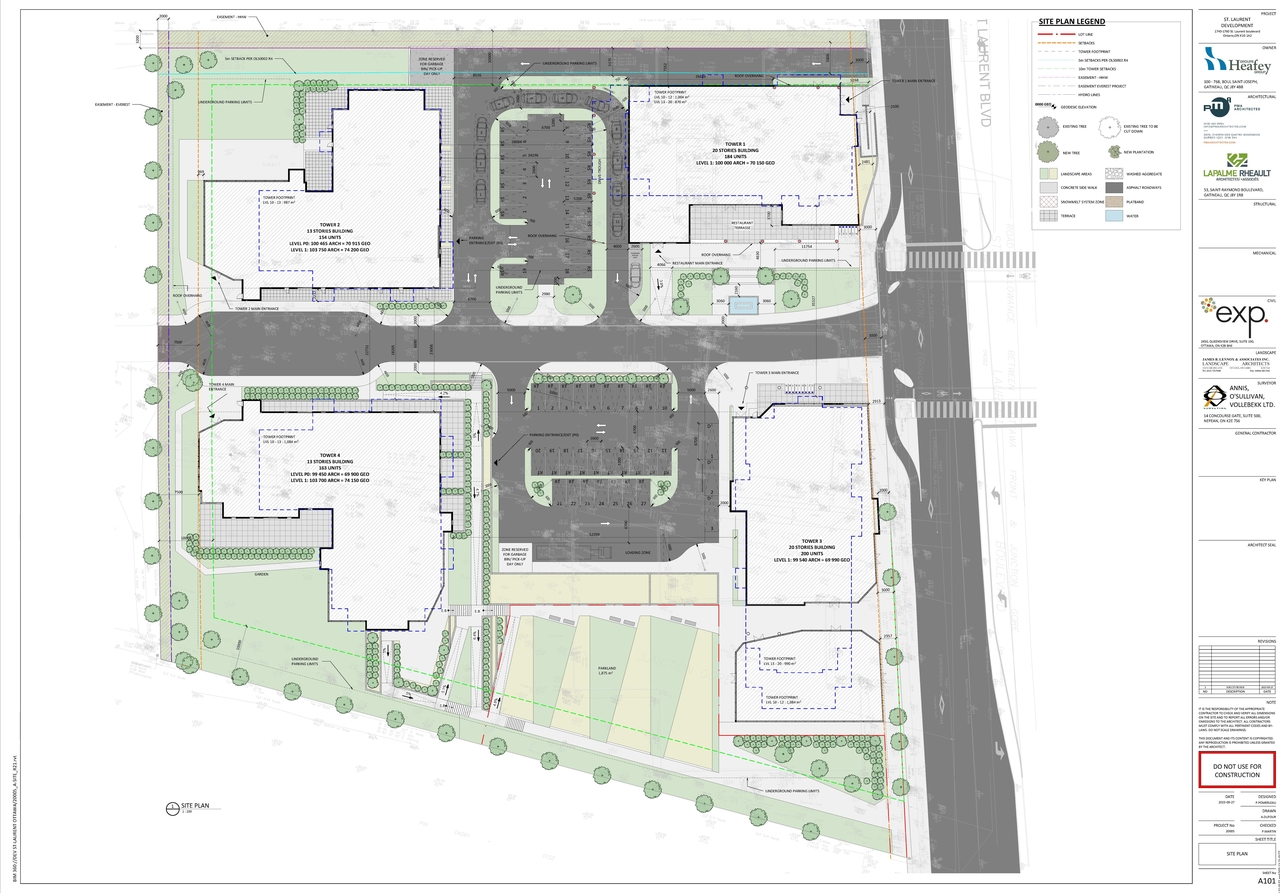 Construction site plan for project from page 161 of the file '2026-07-03 - UDRP Report - D07-12-21-0177'