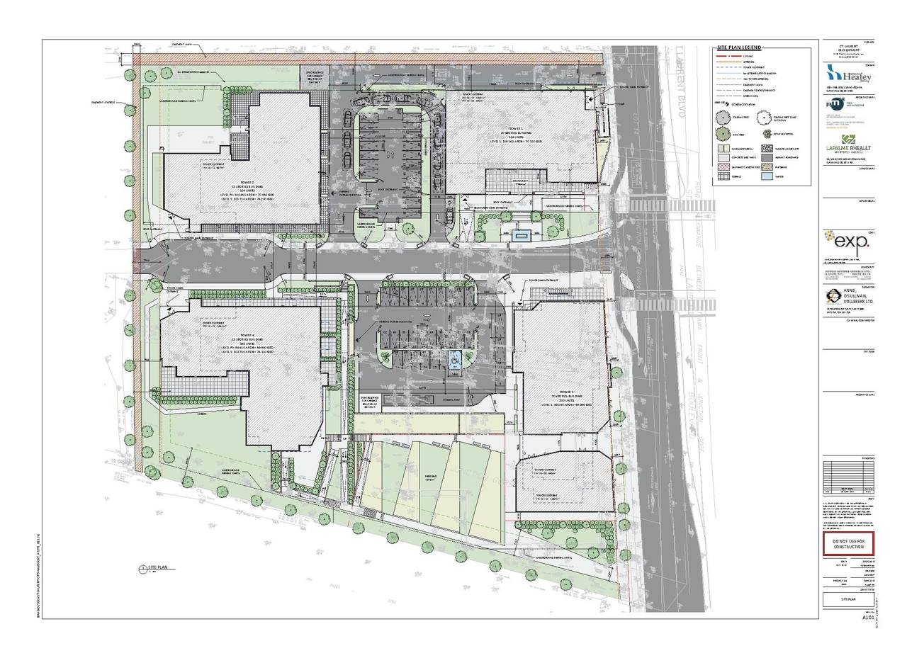 Construction site plan for project from page 11 of the file '2023-10-13 - Design Brief - D07-12-21-0177'