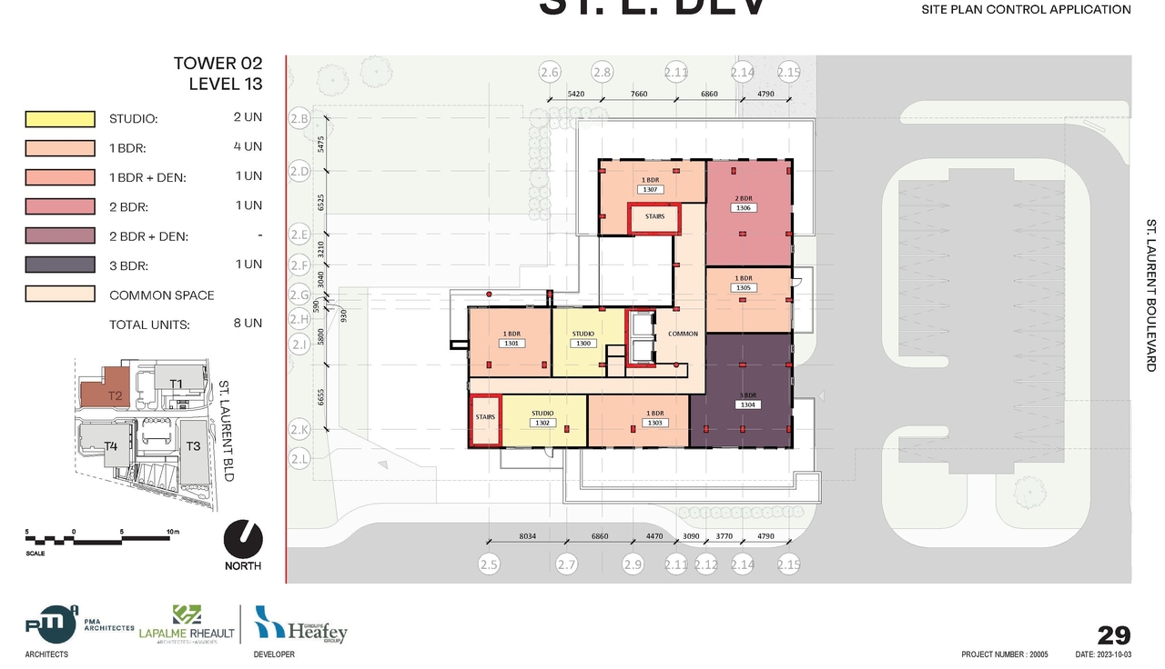 Construction site plan for project from page 30 of the file '2023-10-13 - Design Brief - D07-12-21-0177'
