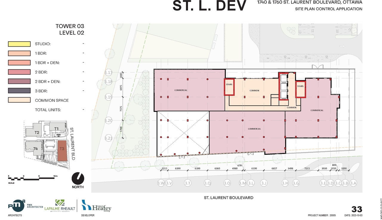 Construction site plan for project from page 34 of the file '2023-10-13 - Design Brief - D07-12-21-0177'
