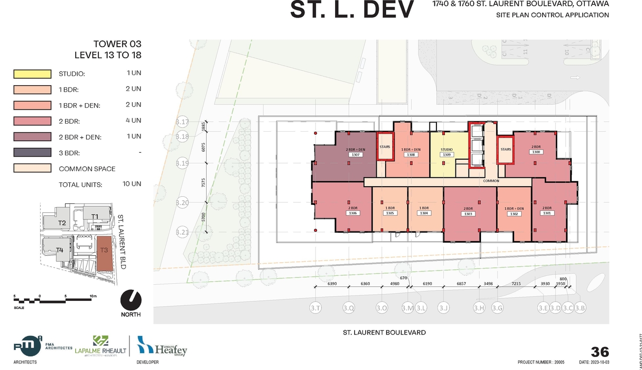 Construction site plan for project from page 37 of the file '2023-10-13 - Design Brief - D07-12-21-0177'