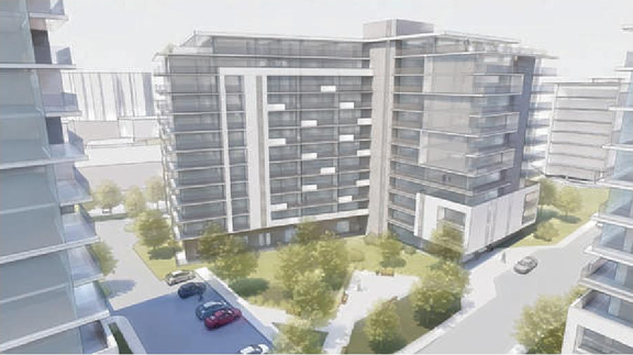 Construction site plan for project from page 4 of the file '2023-10-13 - Design Brief - D07-12-21-0177'