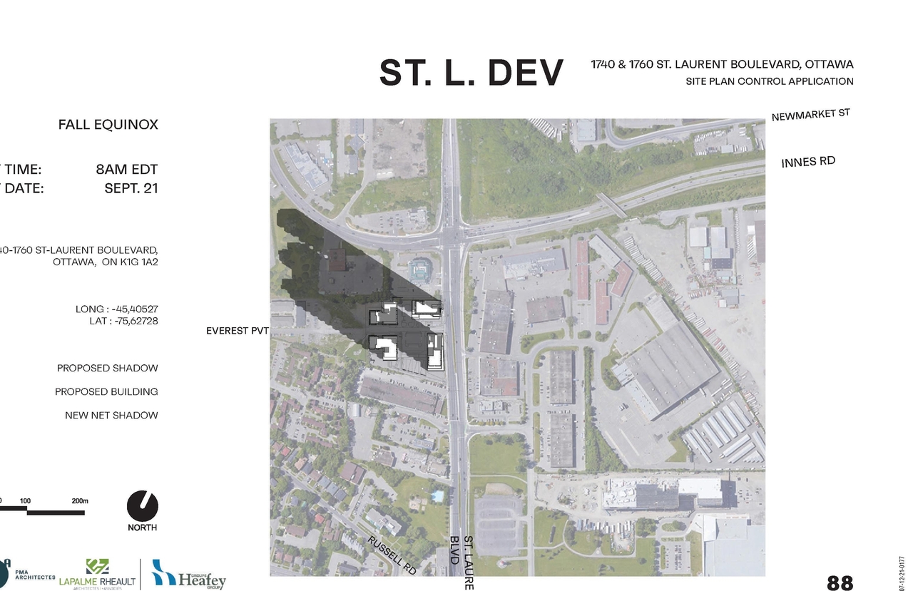 Construction site plan for project from page 89 of the file '2023-10-13 - Design Brief - D07-12-21-0177'