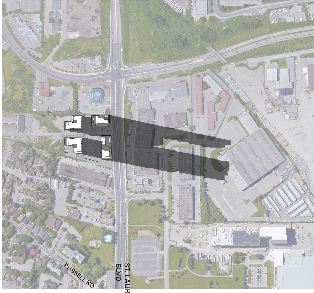 Construction site plan for project from page 99 of the file '2023-10-13 - Design Brief - D07-12-21-0177'
