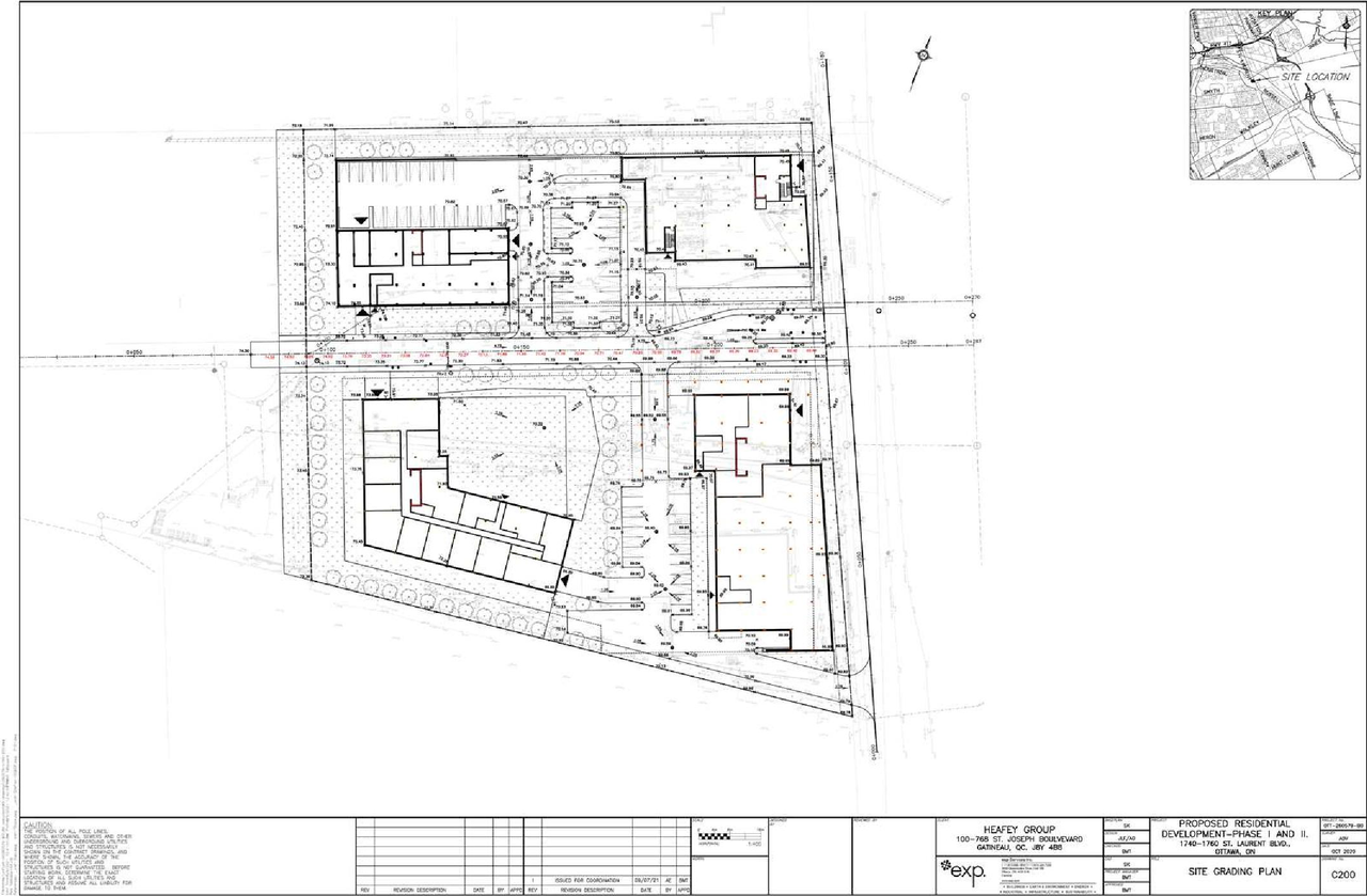 Construction site plan for project from page 14 of the file '2021-10-27 - DESIGN BRIEF - D07-12-21-0177'