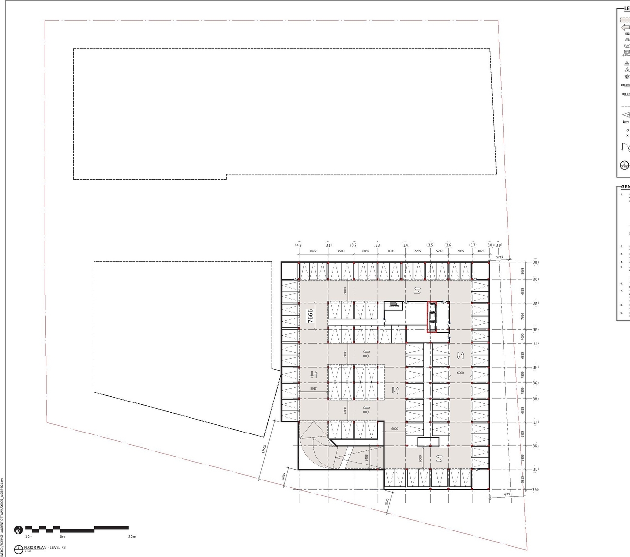 Floor plan for project from page 18 of the file '2021-10-27 - DESIGN BRIEF - D07-12-21-0177'