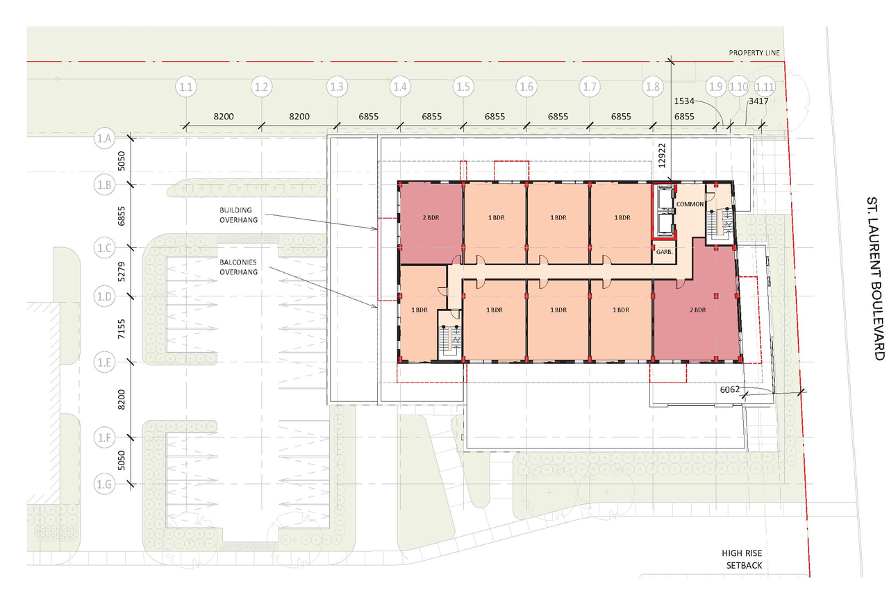 Construction site plan for project from page 23 of the file '2021-10-27 - DESIGN BRIEF - D07-12-21-0177'