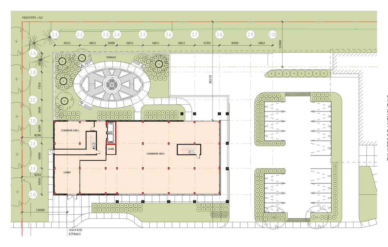 Construction site plan for project from page 29 of the file '2021-10-27 - DESIGN BRIEF - D07-12-21-0177'