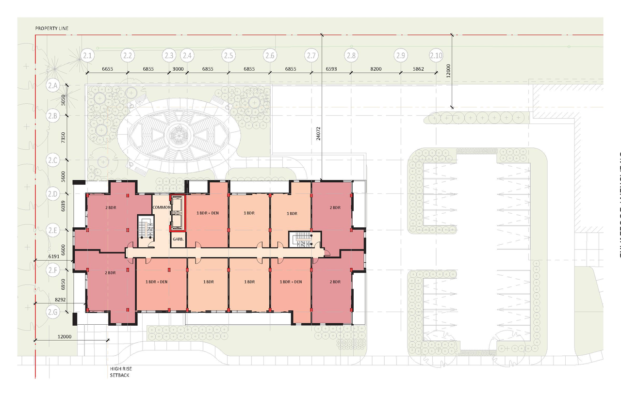 Construction site plan for project from page 32 of the file '2021-10-27 - DESIGN BRIEF - D07-12-21-0177'