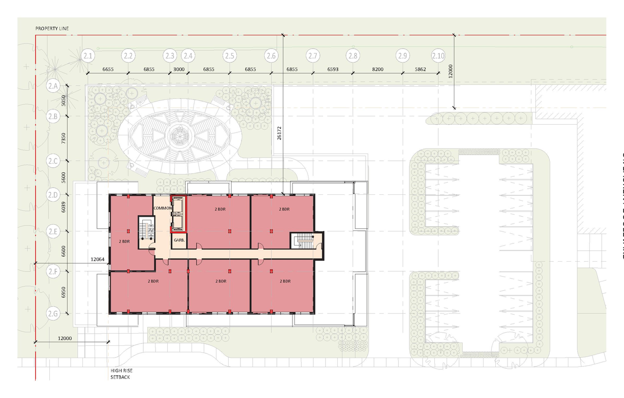 Construction site plan for project from page 34 of the file '2021-10-27 - DESIGN BRIEF - D07-12-21-0177'