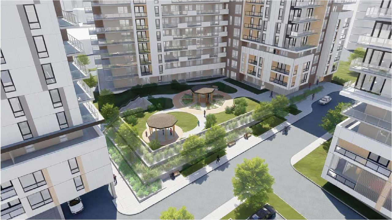 Rendering of building from page 4 of the file '2021-10-27 - DESIGN BRIEF - D07-12-21-0177'