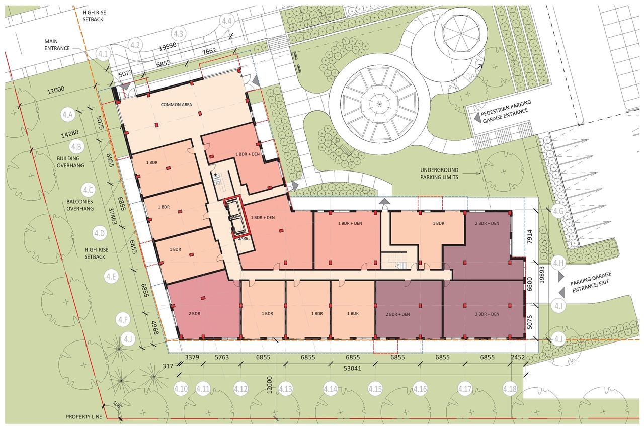 Construction site plan for project from page 47 of the file '2021-10-27 - DESIGN BRIEF - D07-12-21-0177'