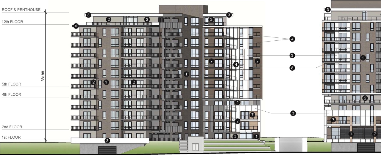 Construction site plan for project from page 61 of the file '2021-10-27 - DESIGN BRIEF - D07-12-21-0177'