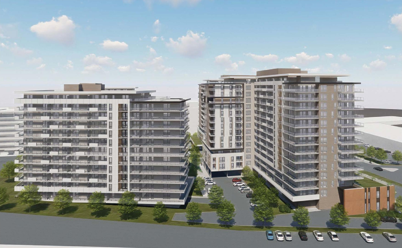 Rendering of building from page 77 of the file '2021-10-27 - DESIGN BRIEF - D07-12-21-0177'