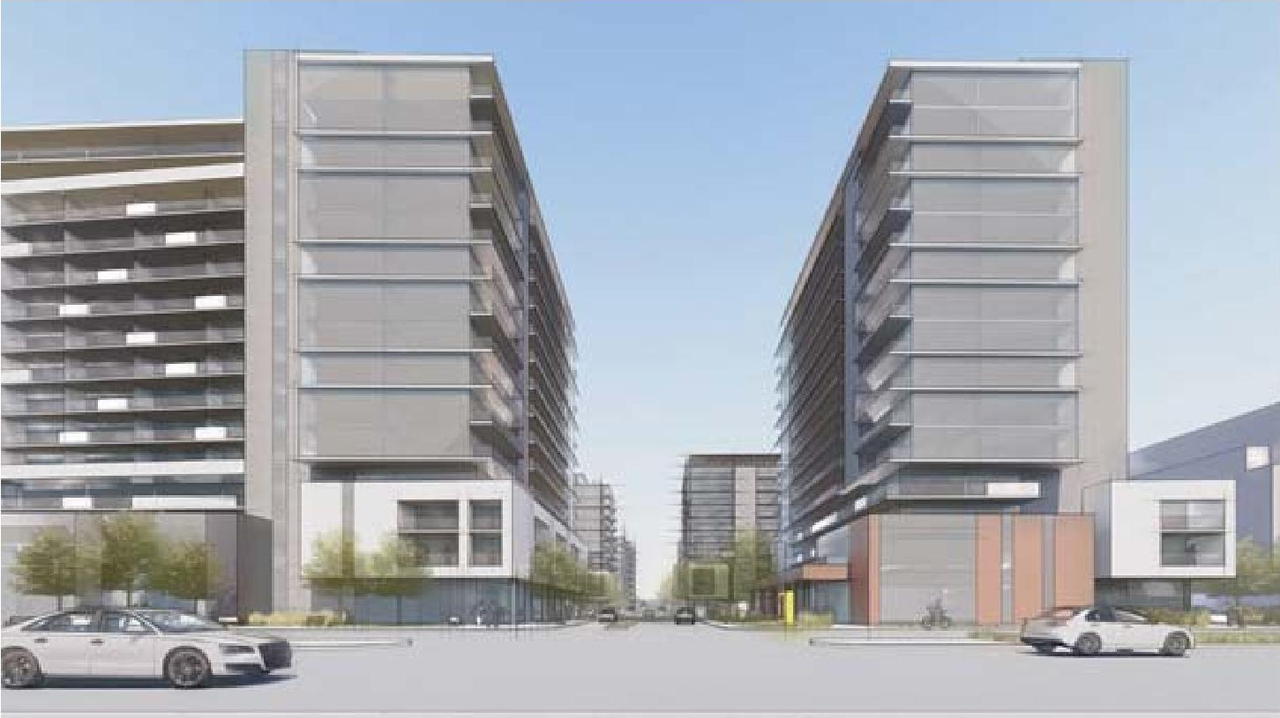 Rendering of building from page 8 of the file '2021-10-27 - DESIGN BRIEF - D07-12-21-0177'