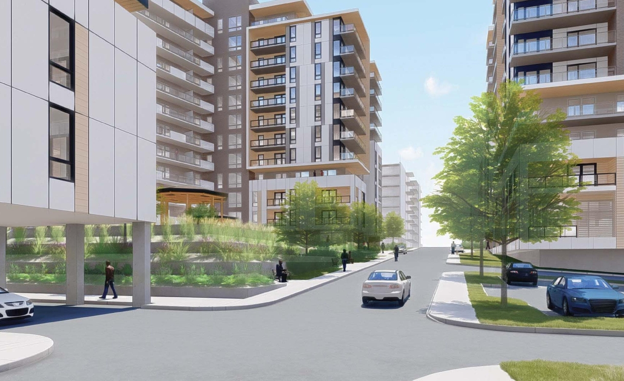 Rendering of building from page 80 of the file '2021-10-27 - DESIGN BRIEF - D07-12-21-0177'