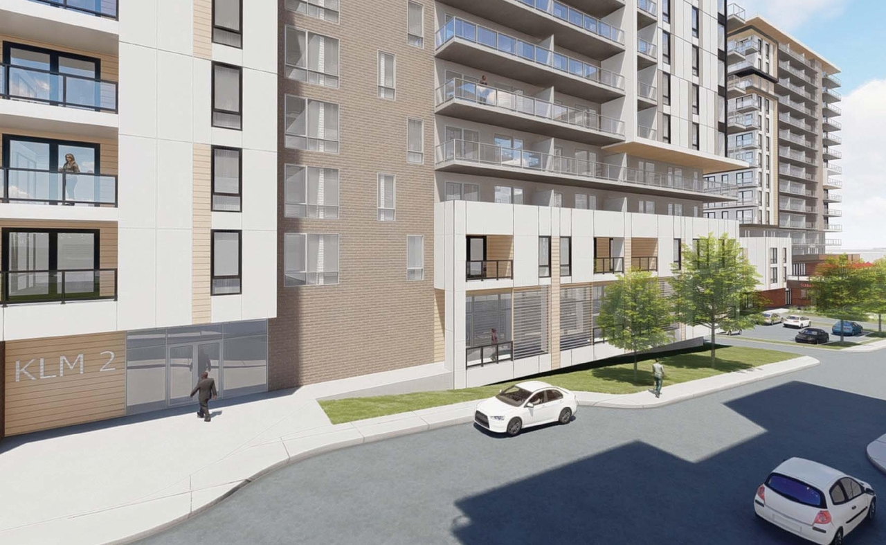 Rendering of building from page 85 of the file '2021-10-27 - DESIGN BRIEF - D07-12-21-0177'