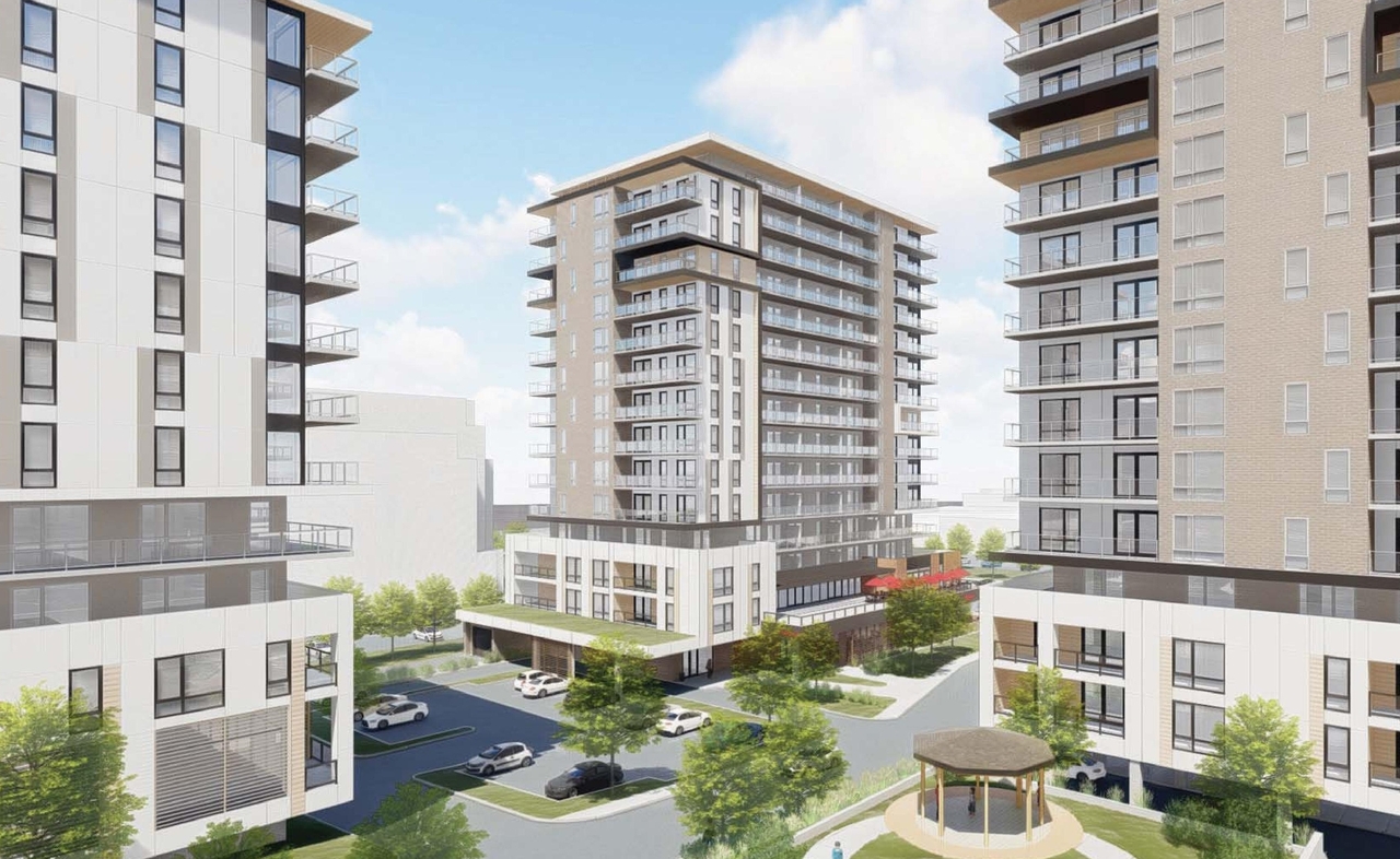 Rendering of building from page 86 of the file '2021-10-27 - DESIGN BRIEF - D07-12-21-0177'