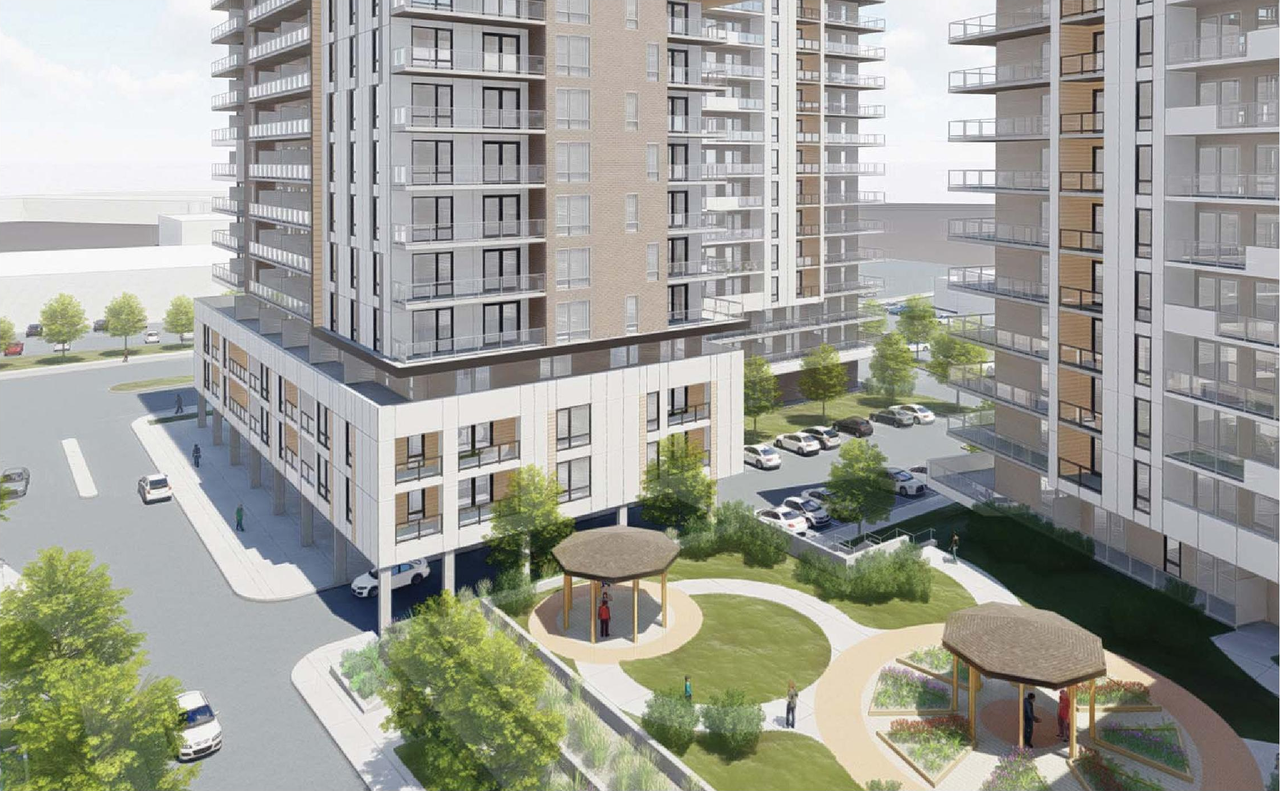 Rendering of building from page 88 of the file '2021-10-27 - DESIGN BRIEF - D07-12-21-0177'