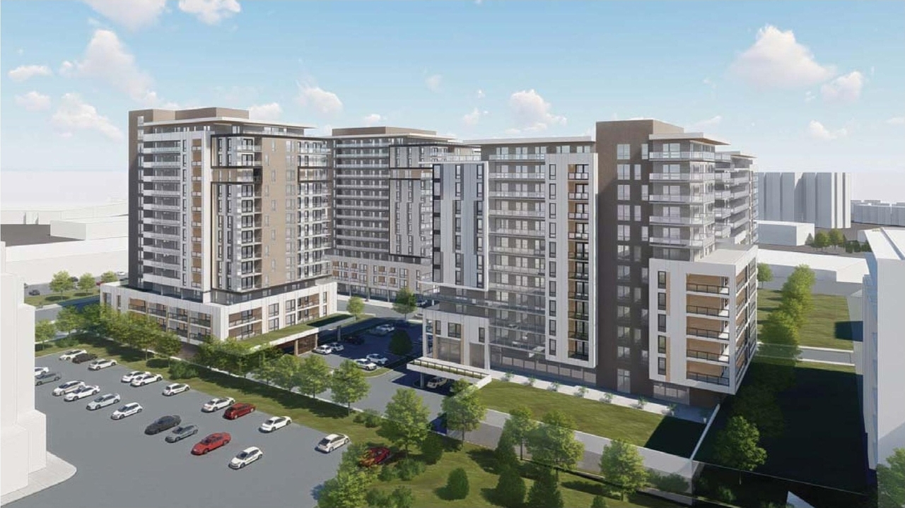 Rendering of building from page 9 of the file '2021-10-27 - DESIGN BRIEF - D07-12-21-0177'