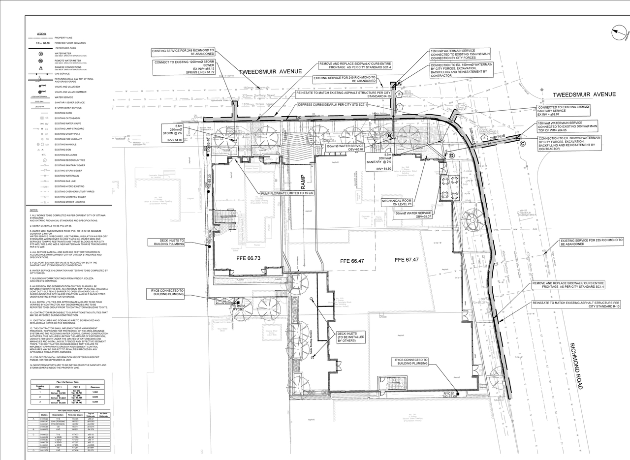 Construction site plan for project from page 41 of the file '2023-04-25 - Design Brief - D07-12-21-0179'
