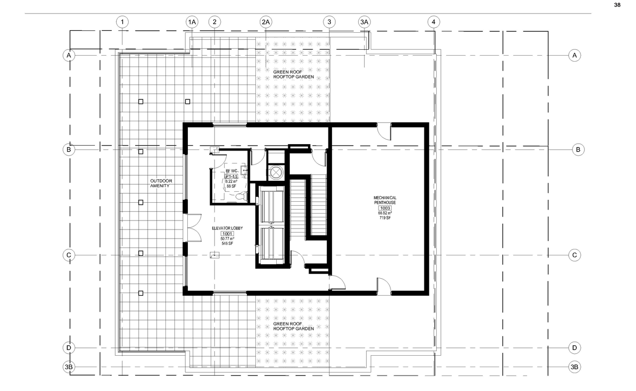 Floor plan for project from page 39 of the file '2021-10-28 - Design Brief and Shadow Analysis - D07-12-21-0180'