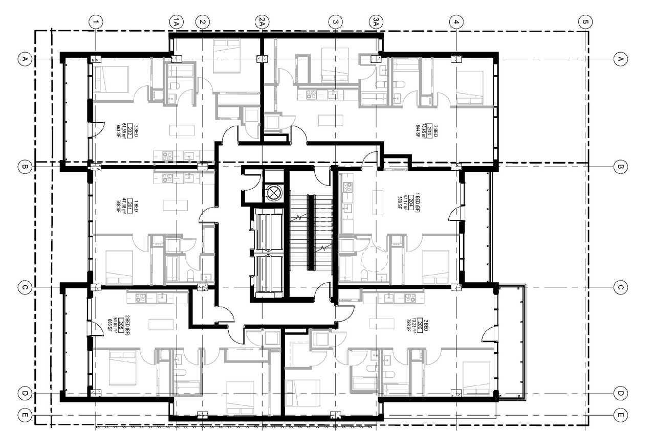 Floor plan for project from page 35 of the file '2022-09-20 - Design Brief - D07-12-21-0180'