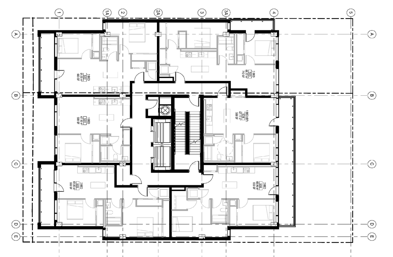 Floor plan for project from page 38 of the file '2022-09-20 - Design Brief - D07-12-21-0180'