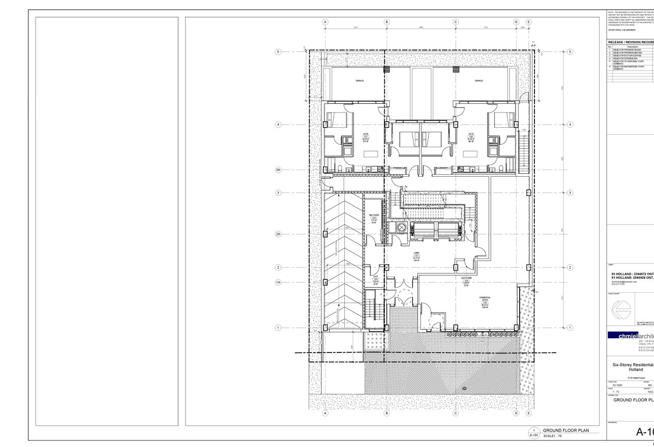 Floor plan for project from page 1 of the file '2022-08-30 - Ground Floor Plan - D07-12-21-0180'