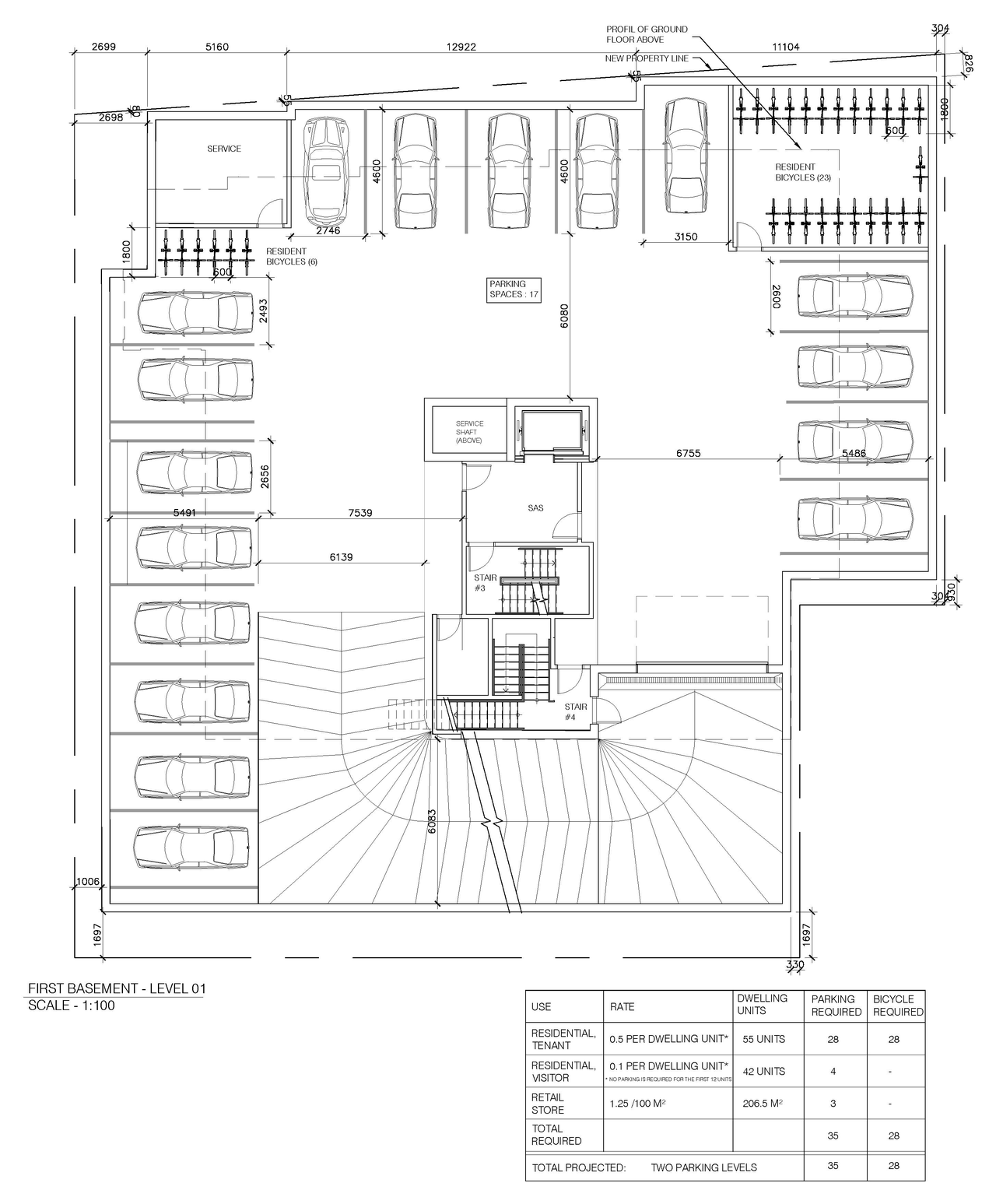 Floor plan for project from page 2 of the file '2023-05-11 - Site Plan & Floor Plans - D07-12-21-0189'