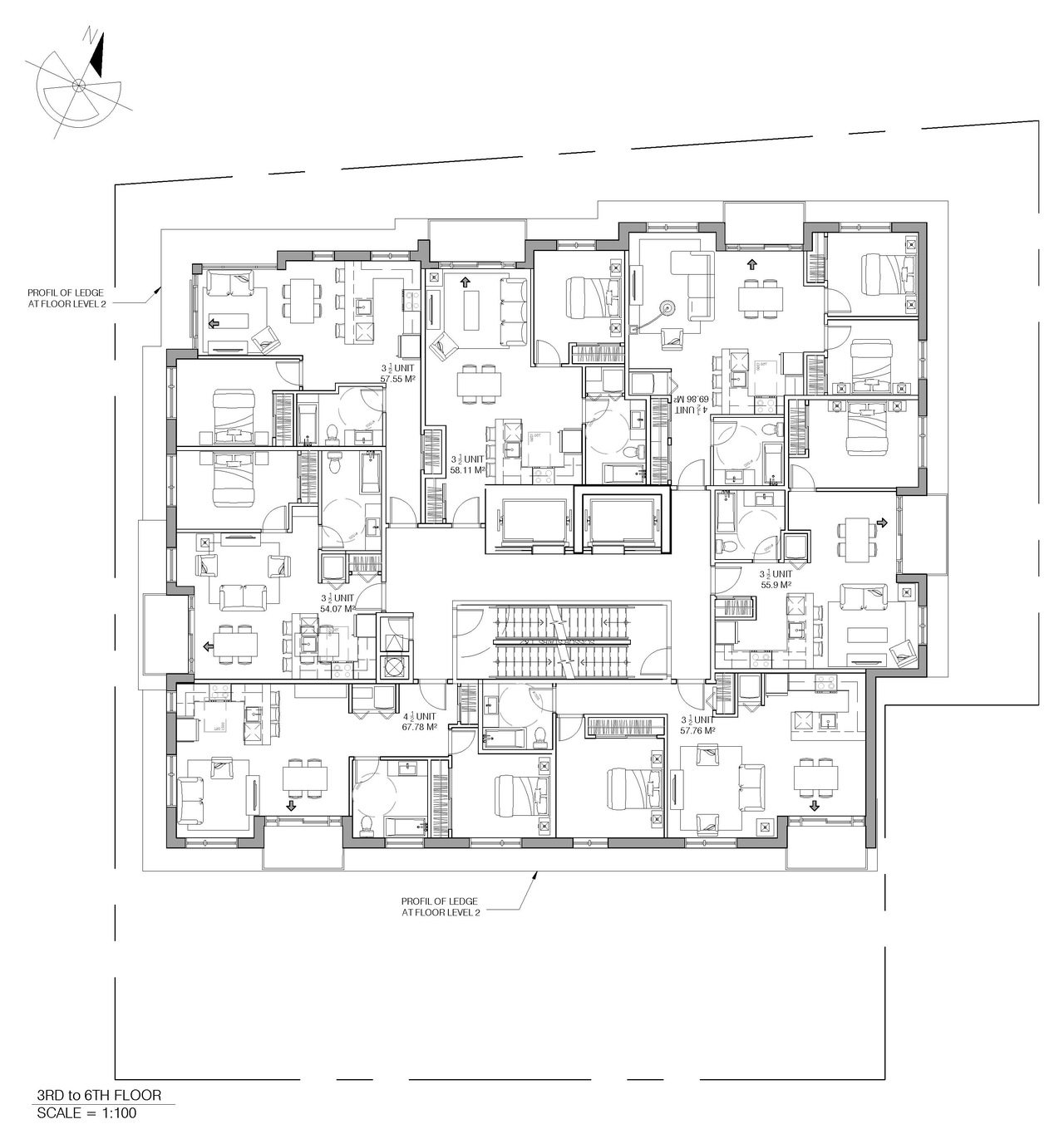 Floor plan for project from page 4 of the file '2023-05-11 - Site Plan & Floor Plans - D07-12-21-0189'