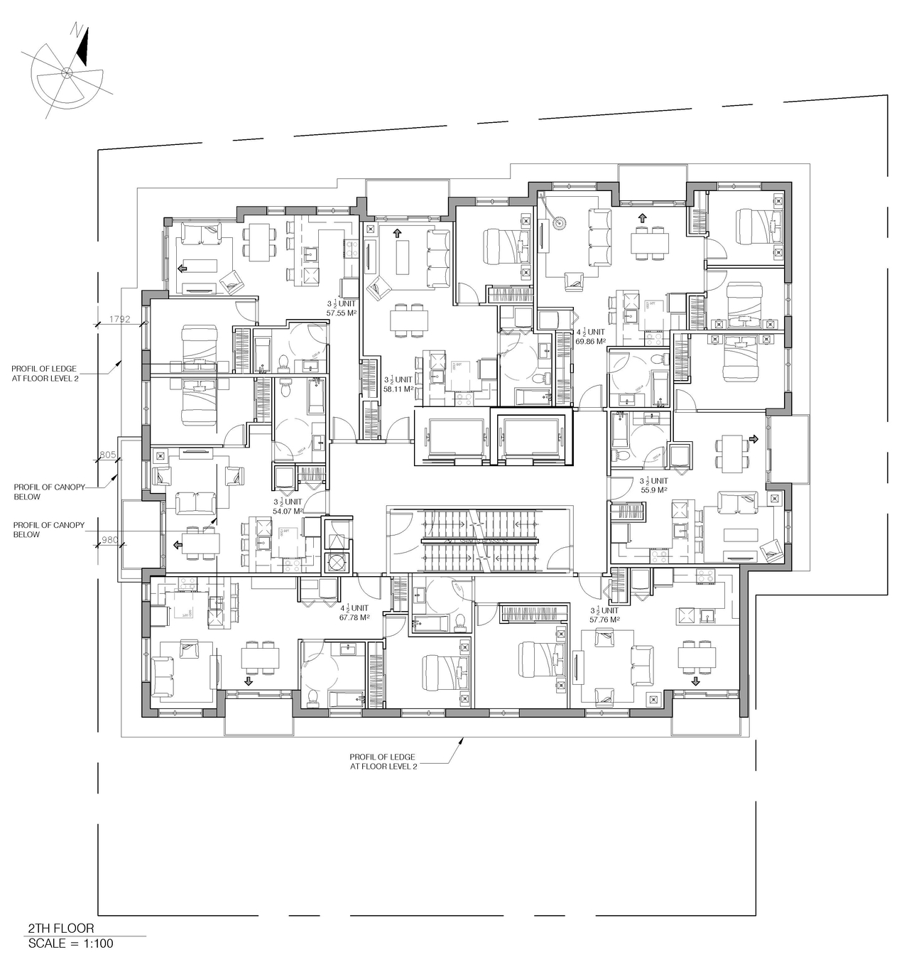 Construction site plan for project from page 4 of the file '2023-05-11 - Site Plan & Floor Plans - D07-12-21-0189'