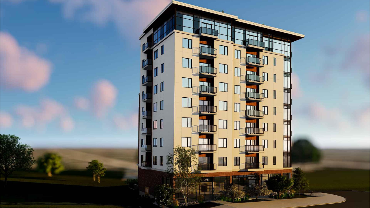 Rendering of building from page 1 of the file '2025-09-17 - Floor Plans - D07-12-21-0189'