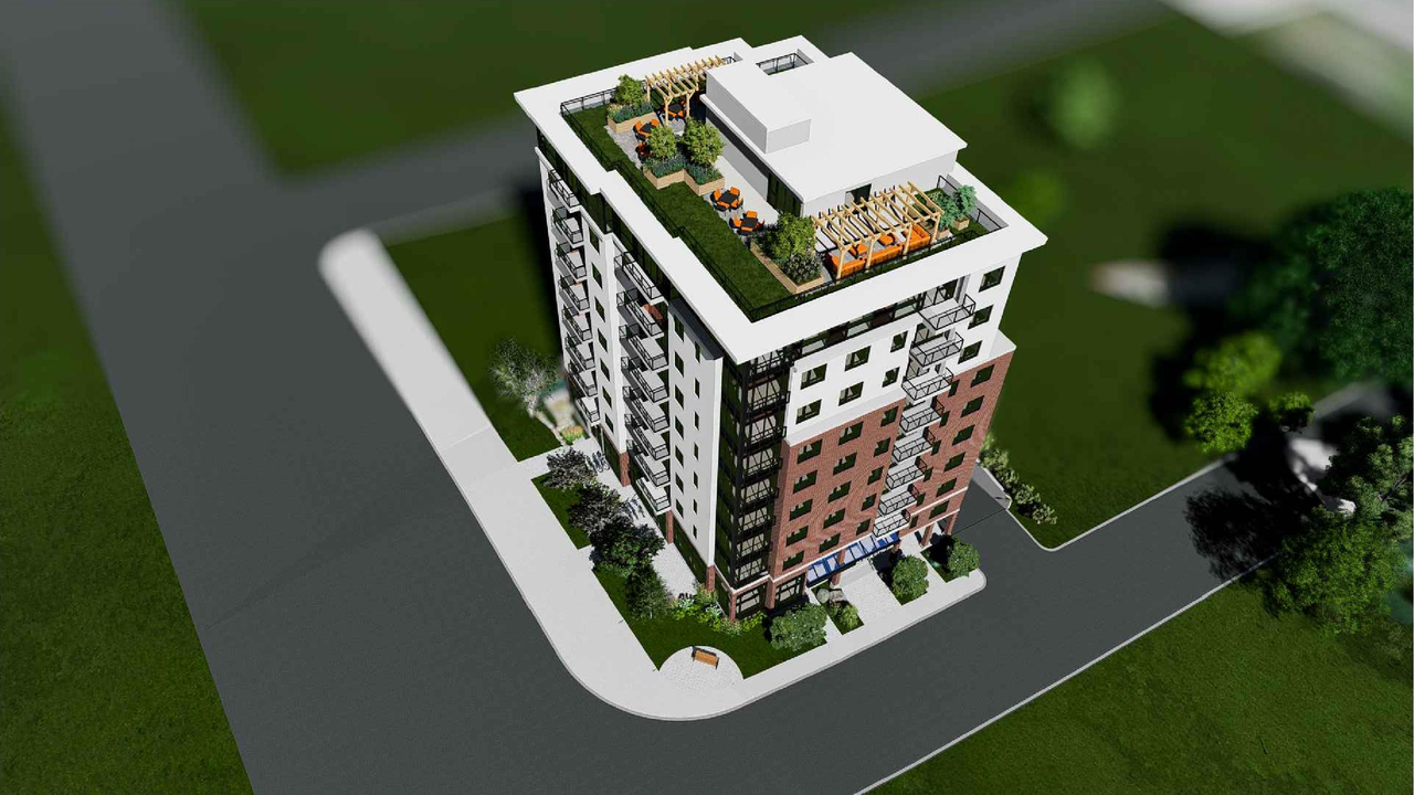 Rendering of building from page 2 of the file '2025-09-17 - Floor Plans - D07-12-21-0189'