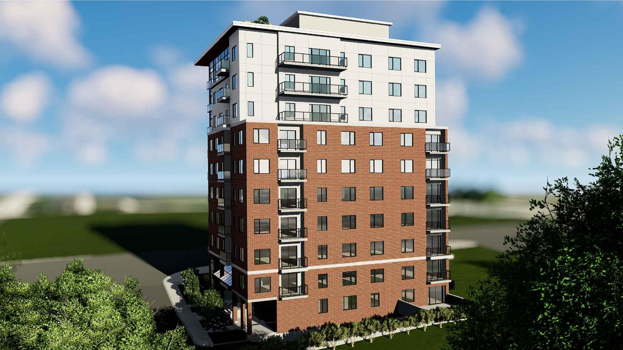 Rendering of building from page 2 of the file '2025-09-17 - Floor Plans - D07-12-21-0189'