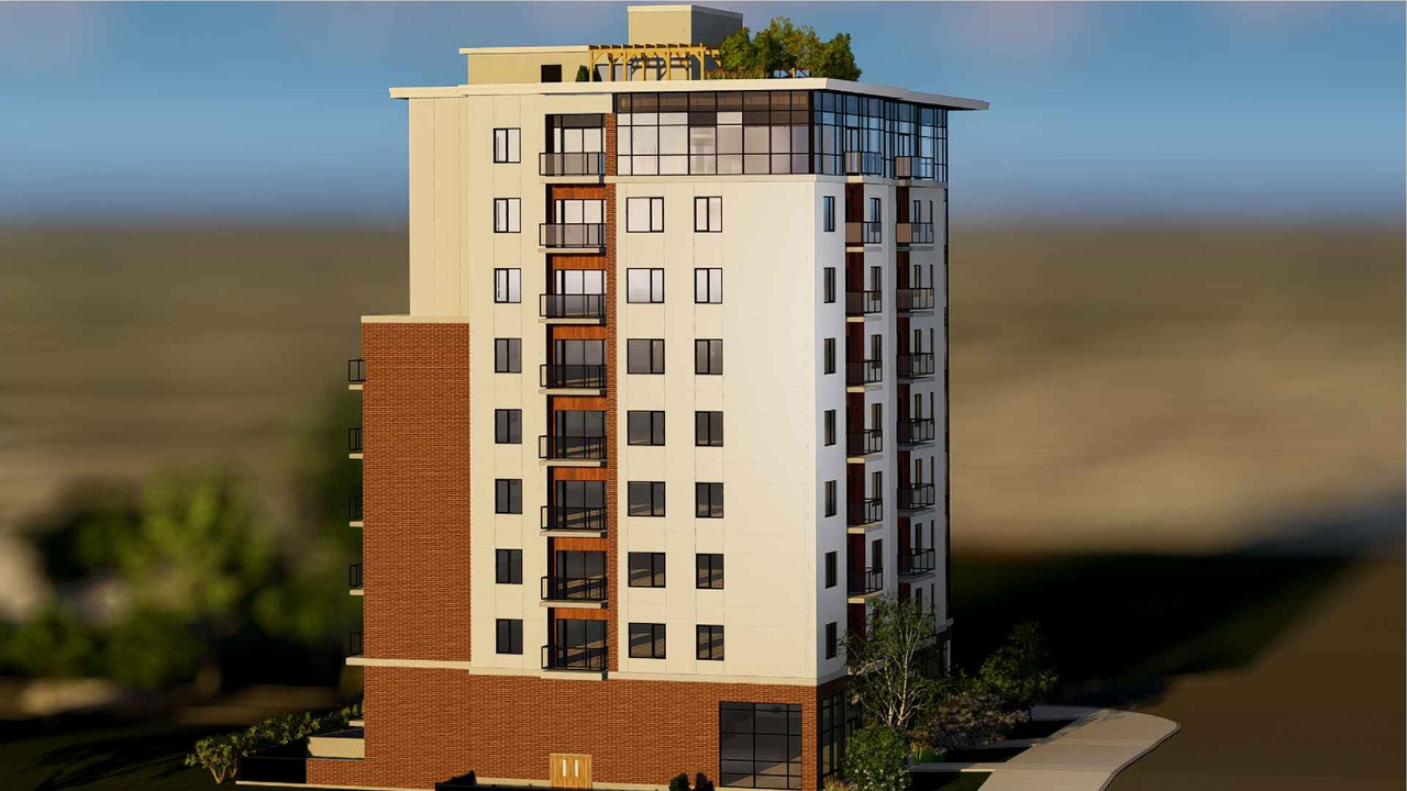 Rendering of building from page 2 of the file '2025-09-17 - Floor Plans - D07-12-21-0189'