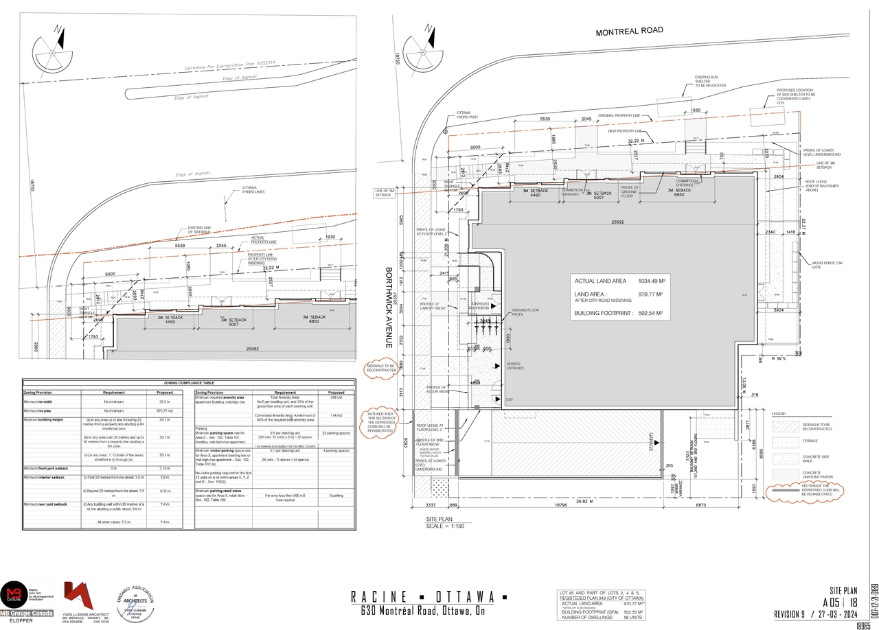 Construction site plan for project from page 5 of the file '2025-09-17 - Floor Plans - D07-12-21-0189'