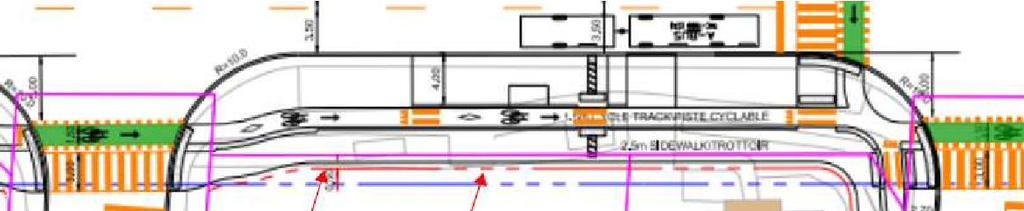 Construction site plan for project from page 9 of the file '2023-05-11 - Design Brief - D07-12-21-0189'