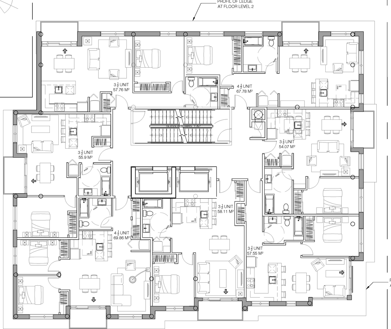 Floor plan for project from page 4 of the file '2023-04-20 - Site Plan & Floor Plans - D07-12-21-0189'